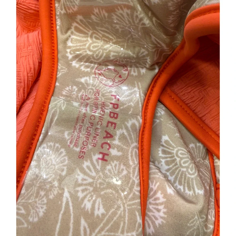 NEW FREE PEOPLE FREE-EST CORAL PINK AMBER ONE PIECE SWIMSUIT SZ S